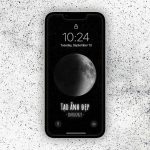 Tạo hình nền Mặt trăng theo ngày tháng năm sinh