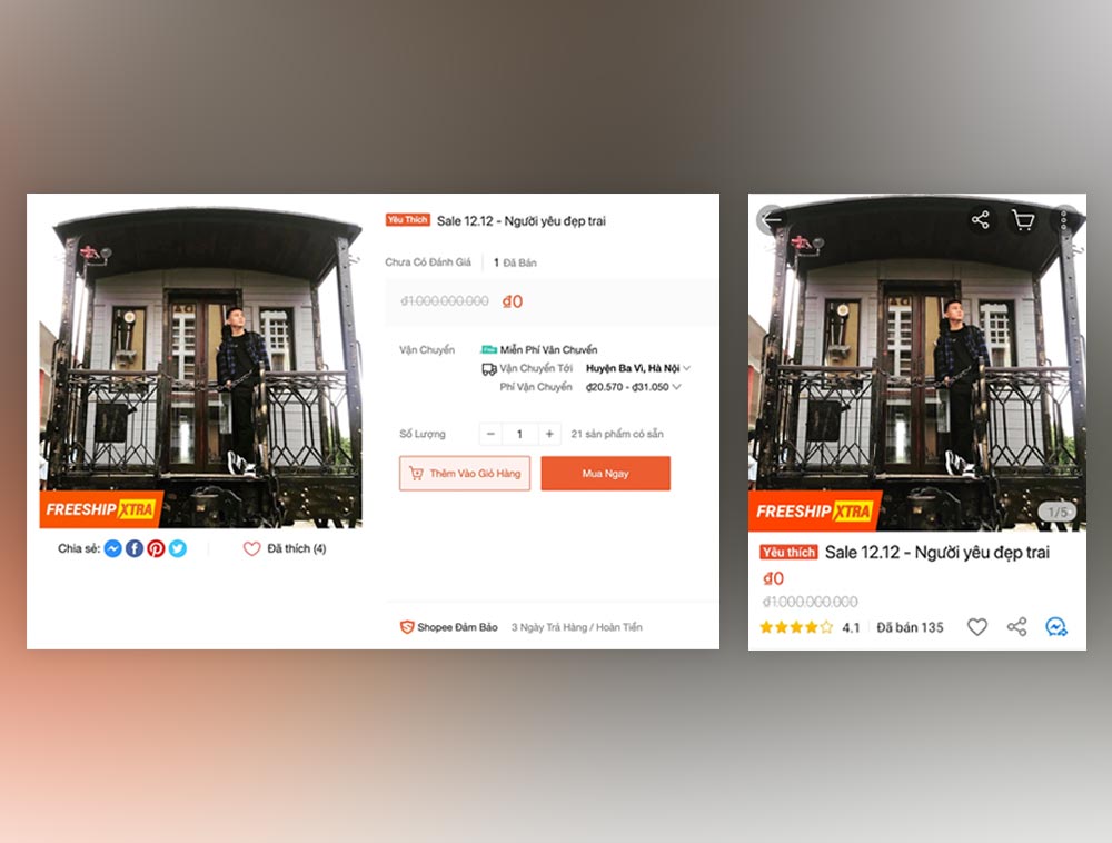 Ghép ảnh Shopee: Bạn là fan của Shopee và muốn tạo ra những bức ảnh độc đáo với logo Shopee? Hãy sử dụng công cụ ghép ảnh Shopee hoàn toàn miễn phí để tạo ra những tấm ảnh đẹp sáng tạo, thể hiện tình yêu của bạn dành cho Shopee.