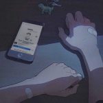 Ghép ảnh trang cá nhân vào khung điện thoại anime