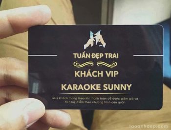 Chế ảnh thẻ khách VIP Karaoke Sunny Online
