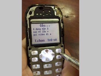 Chế ảnh tin nhắn điện thoại Nokia 1280