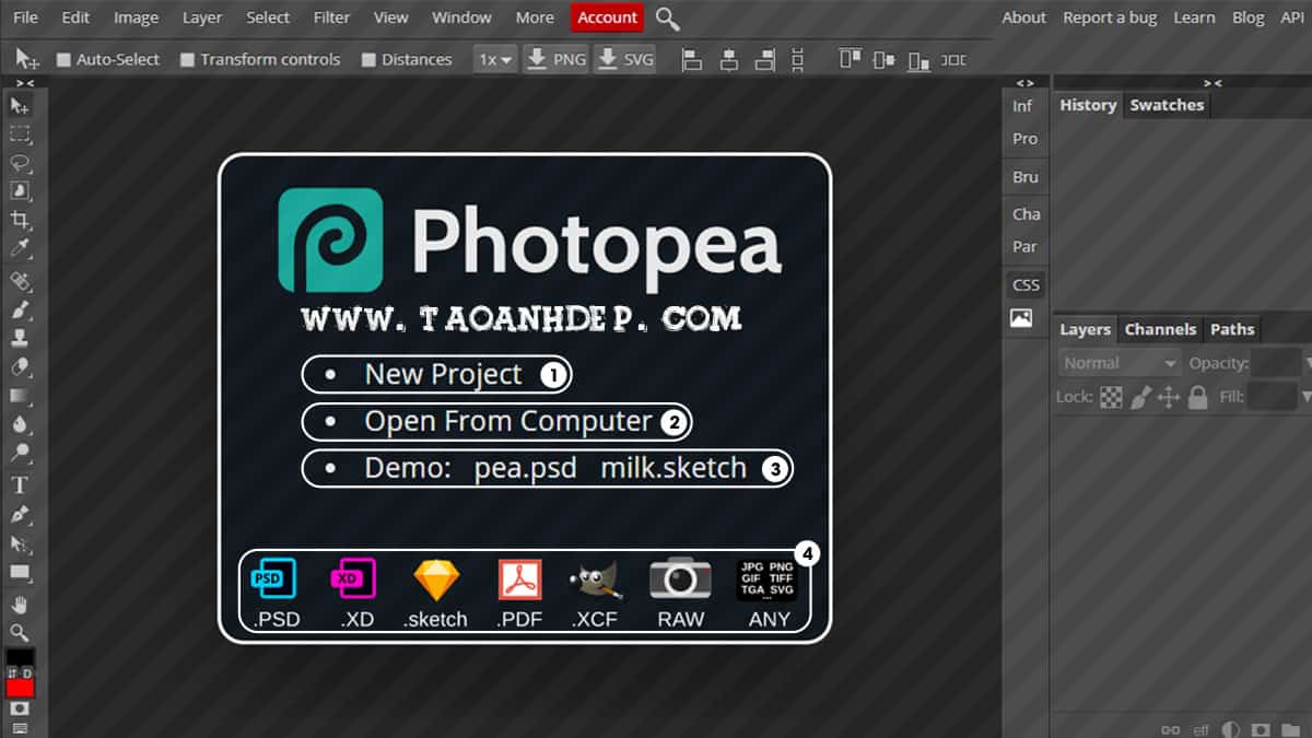 Photoshop Online - Công Cụ Chỉnh Sửa Ảnh Online - Tạo Ảnh Đẹp