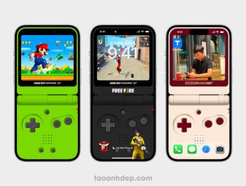 Tạo hình nền GameBoy Advance SP cho iPhone