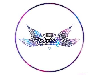 Tạo avatar logo galaxy cánh thiên thần