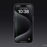 Ghép sọc xanh giả vào hình nền iPhone