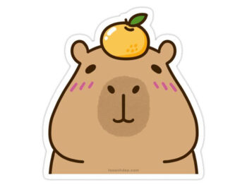 Bộ Sticker Capybara chuột lang nước dễ thương