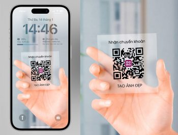 Tạo hình nền quét mã QR trong suốt