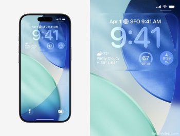 Tạo hình nền Liquid Glass ở phần đồng hồ iPhone
