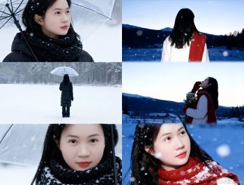 Tạo hình nền AI mùa đông mưa tuyết lãng mạn Tạo hình nền AI mùa đông mưa tuyết lãng mạn