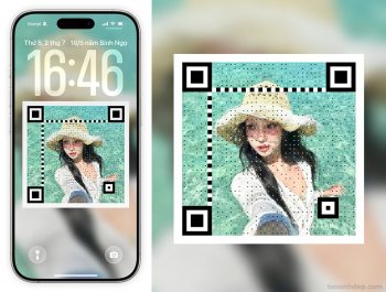 Tạo hình nền mã QR cực đẹp cho điện thoại