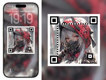 Tạo hình nền mã QR cực đẹp cho điện thoại
