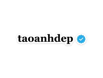 Tạo avatar chữ có dấu tích xanh