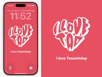 Tạo hình nền chữ bên trong trái tim 3D