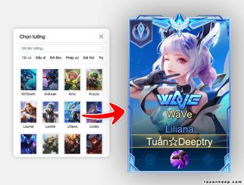 Tạo khung vào trận Liên Quân Mobile