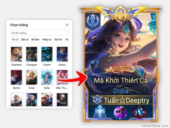 Tạo khung vào trận Liên Quân Mobile